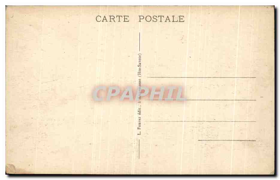 CPA Geneve Bords du Lac et le Saleve Bateau — Verso