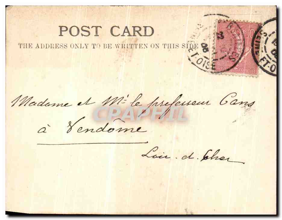 CPA London Trafalgar Square and Grand Hotel — Rückseite