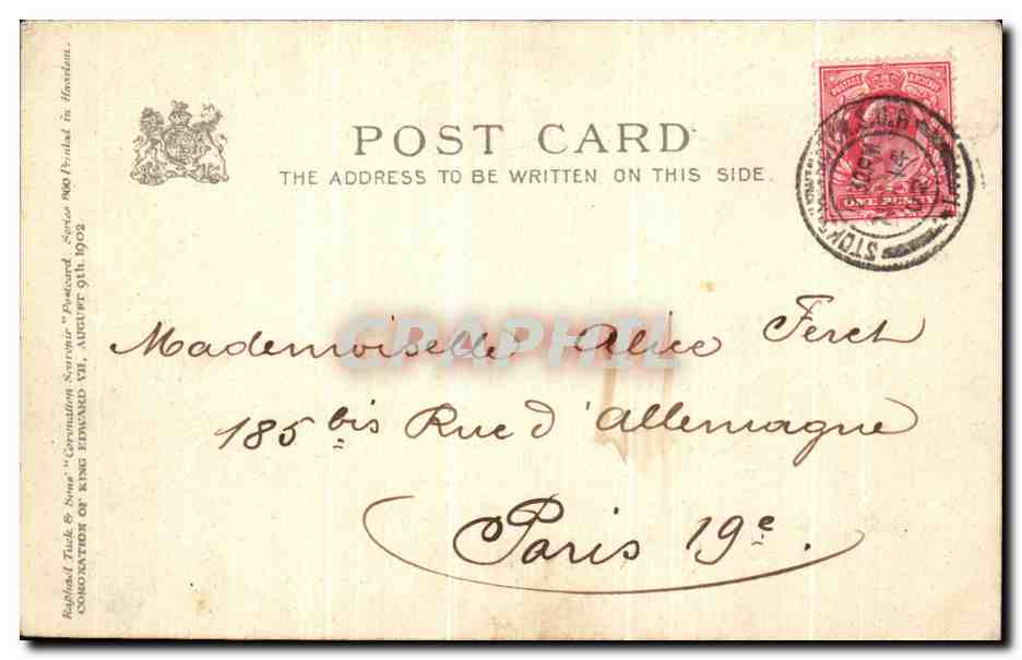 Cérémonie royale — Couronne d'Edward VII — éditeur Tuck & Sons — Reverso