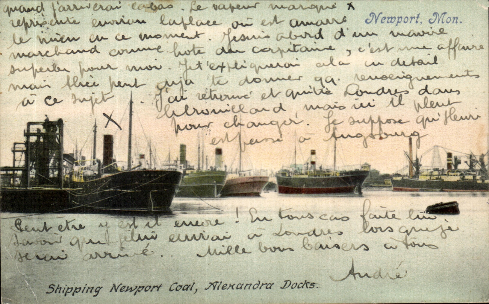 CPA Shipping Newport Coal Alexandra Docks Bateaux