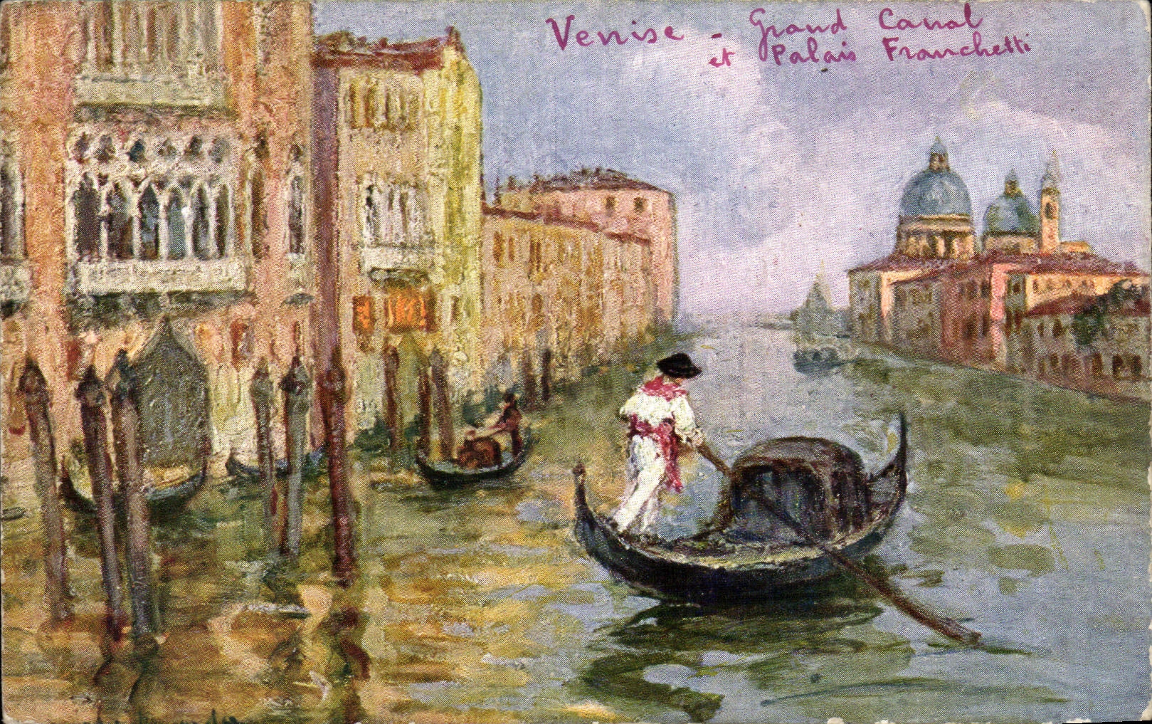 CPA Venezia Cana grande e Palazzo Franchetti