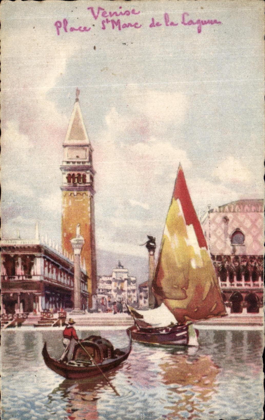CPA Venezia Piazzetta S Marco dalla Laguna