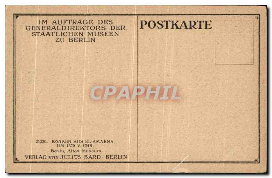 CPA Konigin Aus El Amarna Verlag Von Julius Bard Berlin Egypte — Reverso