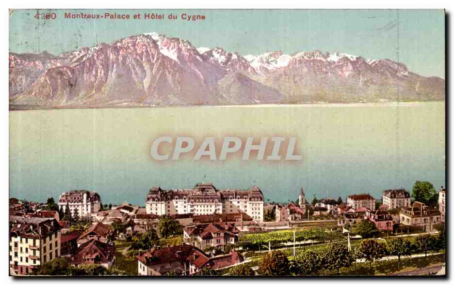 CPA Montreux palace et Hotel du Cygne