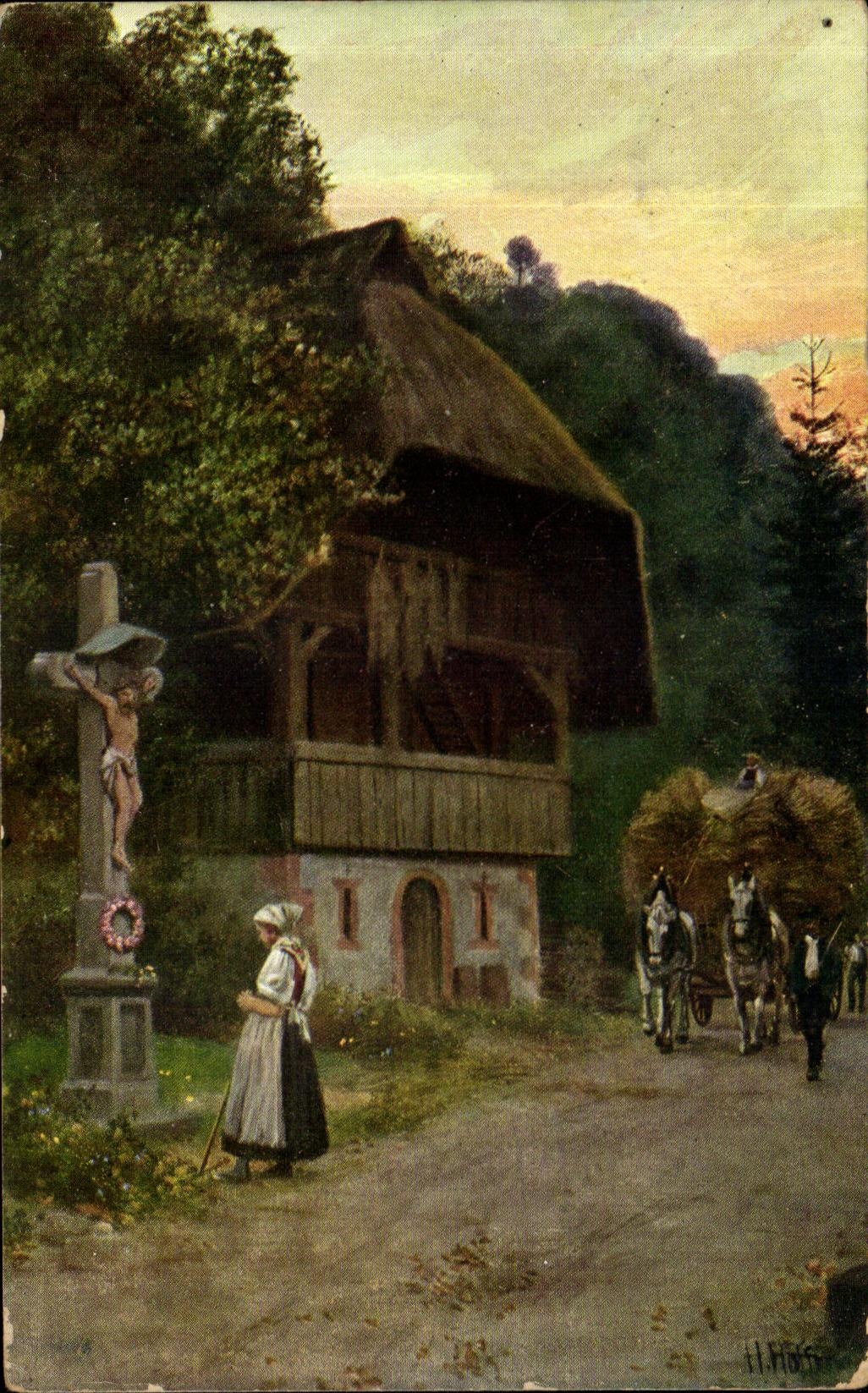 CPA Heimkehr Von der Erre Folklore Costume