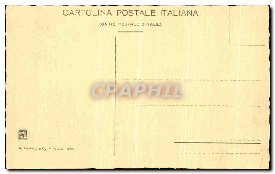 CPA Monumentale Certosa di Pavia Parte Piccolo Chiostro — Rückseite
