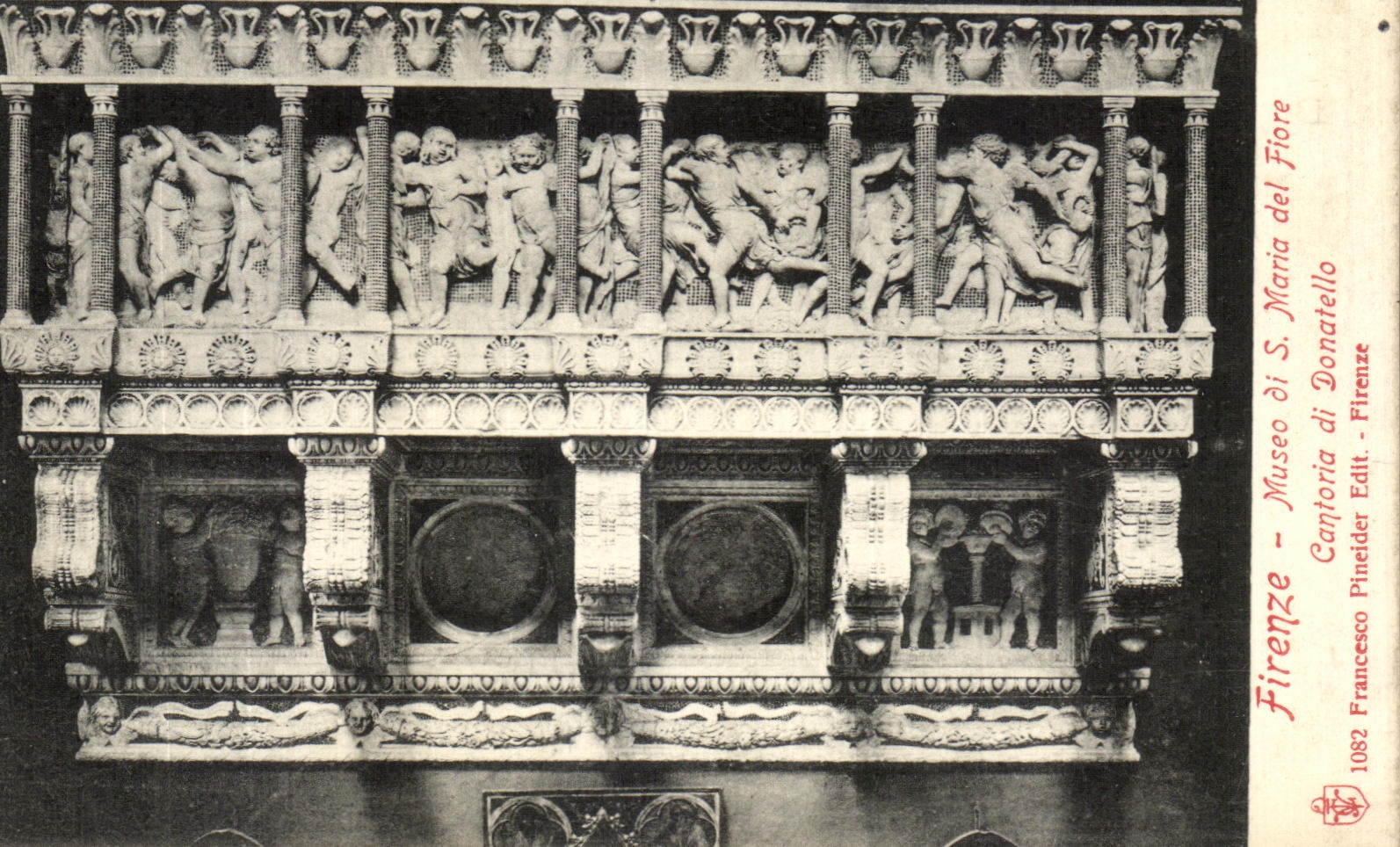CPA Firenze Musee di S Maria del Fiore Cantoria di Donatello