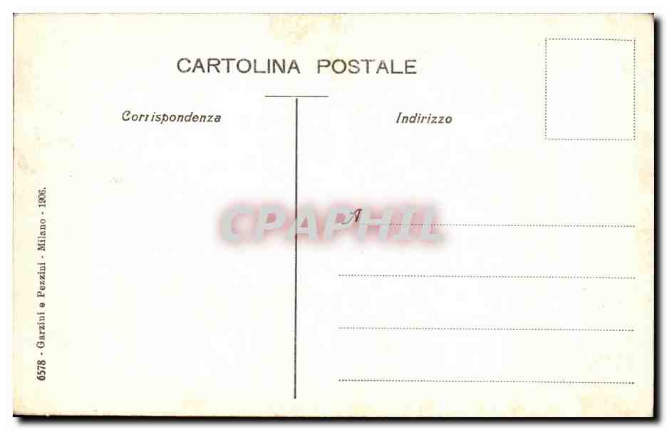 CPA Milano Interno Galleria — Verso