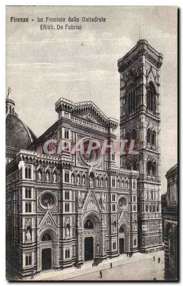 CPA Firenze La Focciata della Cattedrale Arch de Fabris