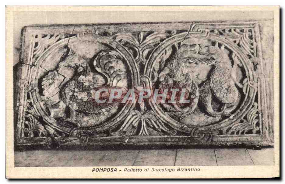CPA Pamposa Paliotto di Sarcofago Bizantino