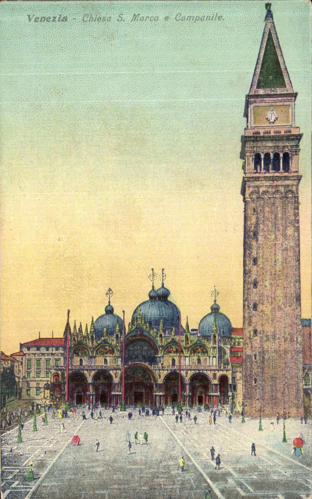 CPA Venezia Chiesa S Marco e Campanile