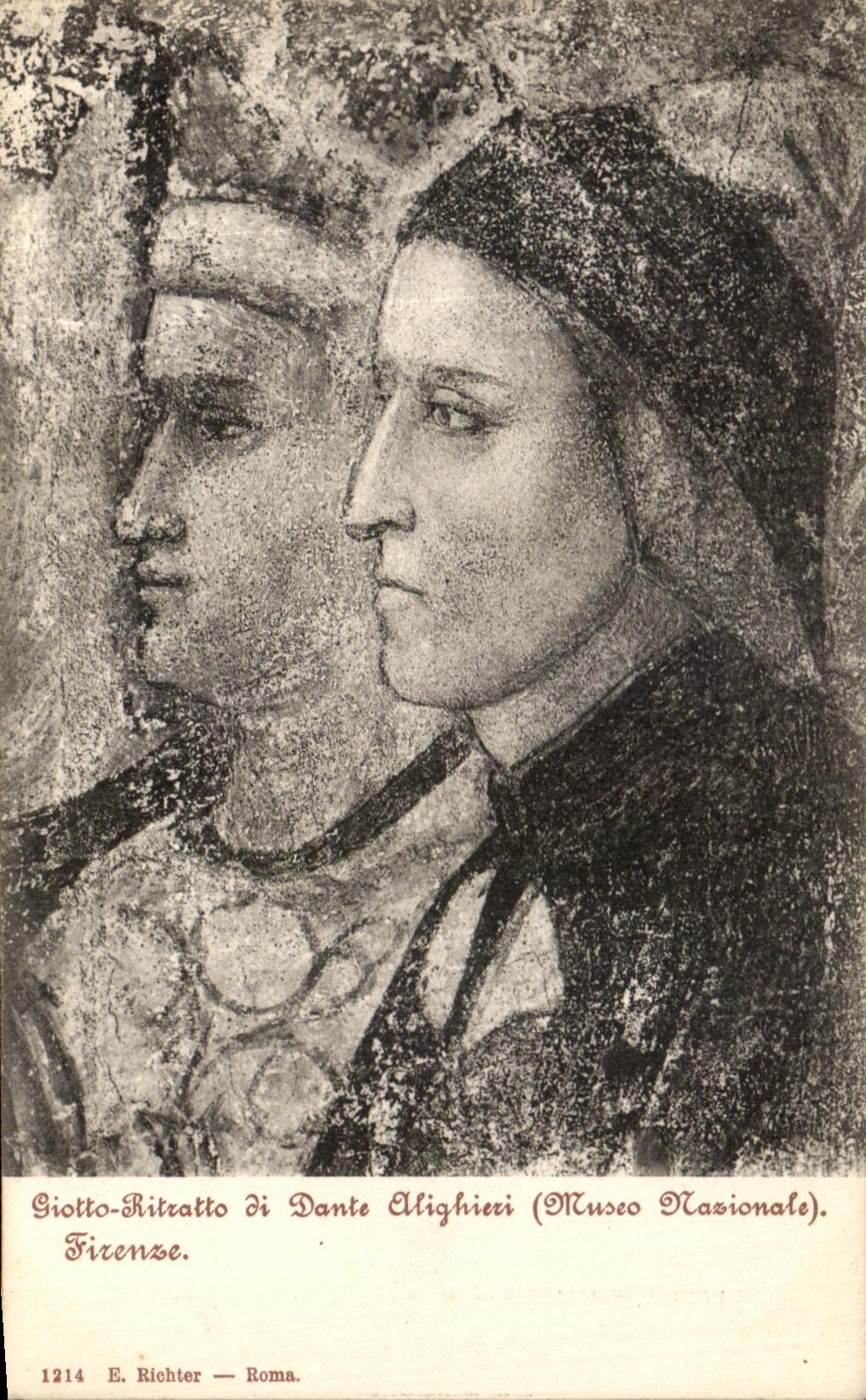 CPA Firenze Giotto Ritratto di DAnte Alighieri Museo Nazionale 