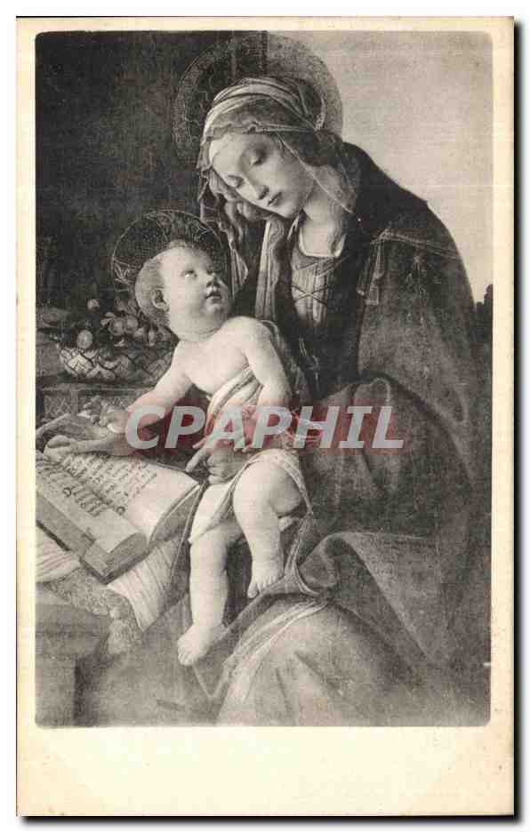 CPA Vierge a l enfant Italie