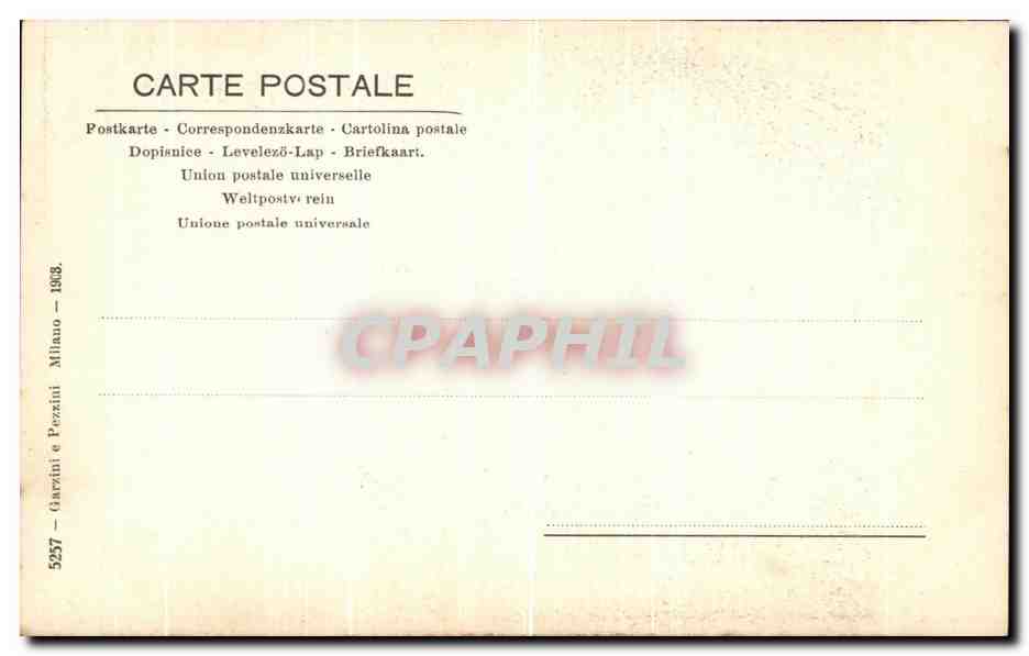 CPA Vierge a l enfant Italie — Verso