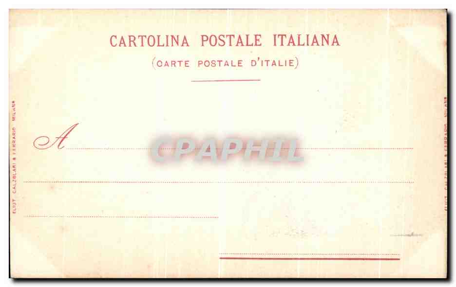 CPA Luini Ambrosianu Sacra Famiglia — Verso
