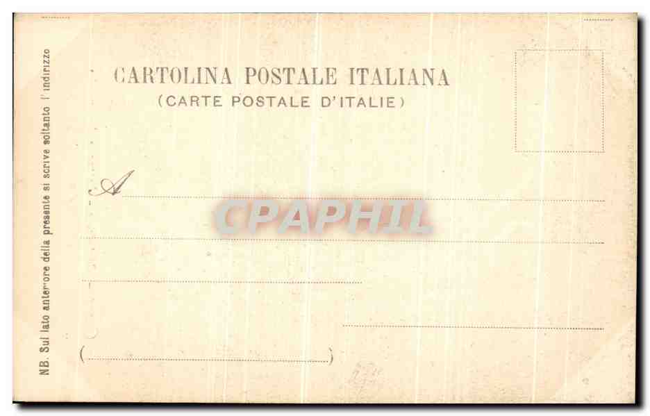 CPA Como Cattedrale Dettaglio del Quadro La Madonna Santi e Angeli — Verso