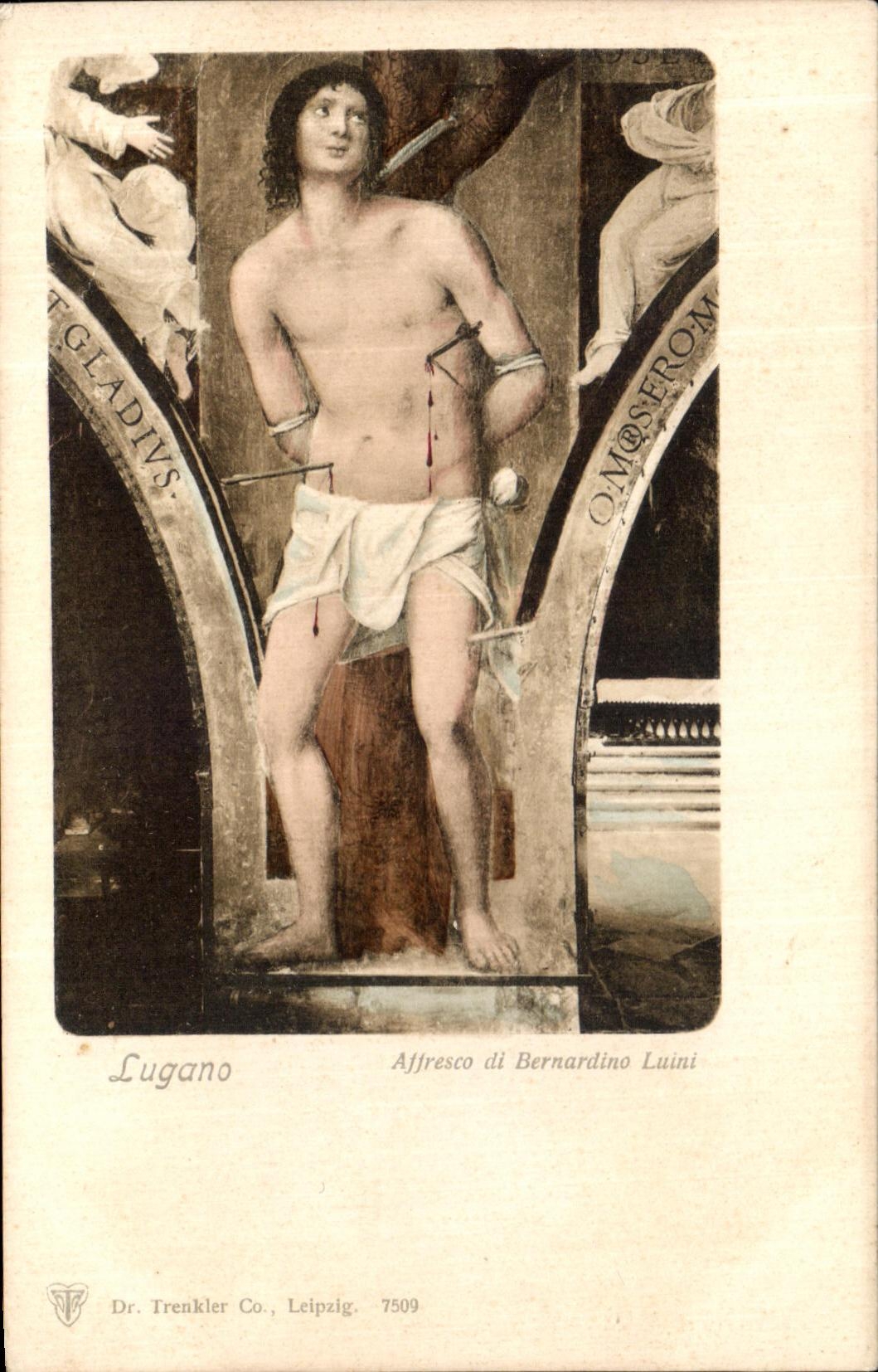 CPA Lugano Affresco di Bernardino Luini