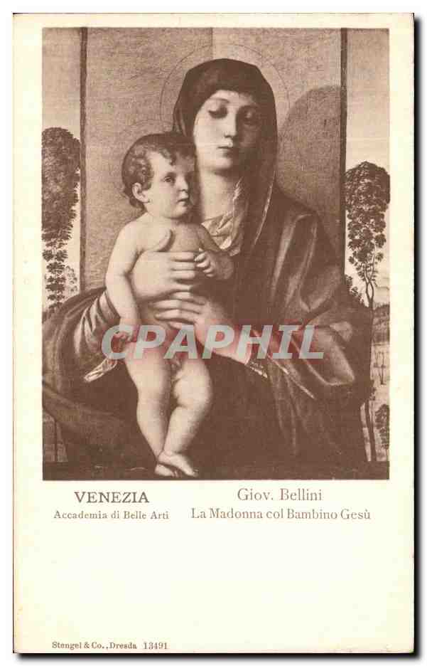 CPA Venezia Giov Bellini La Madonna col bambino Gesu