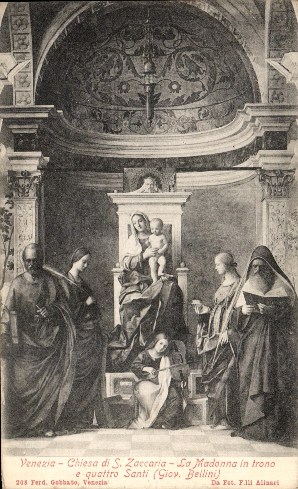 CPA Venezia Chiesa di Zaccaria La Madonna in trono