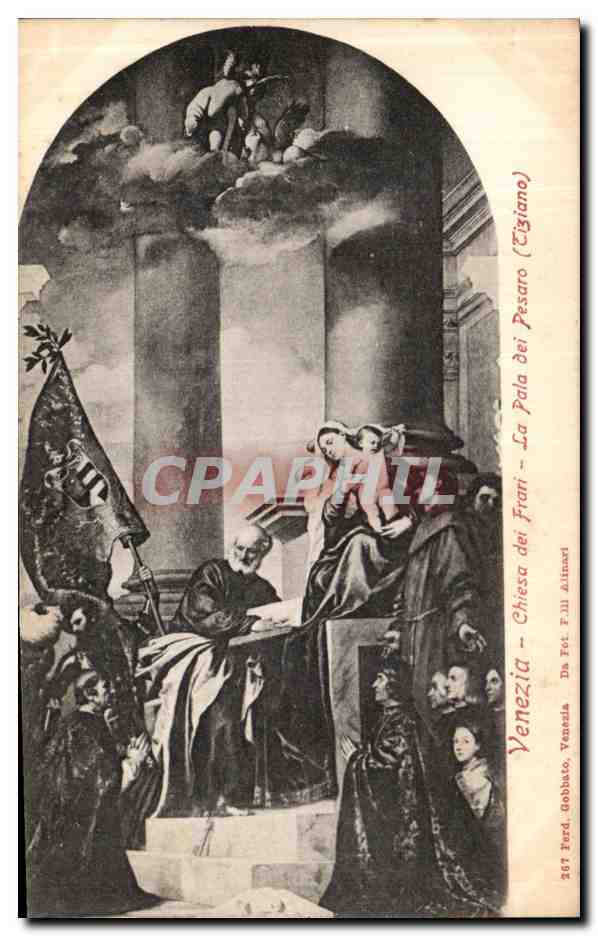 CPA Venezia Chiesa dei Frari La Pala dei Pesaro