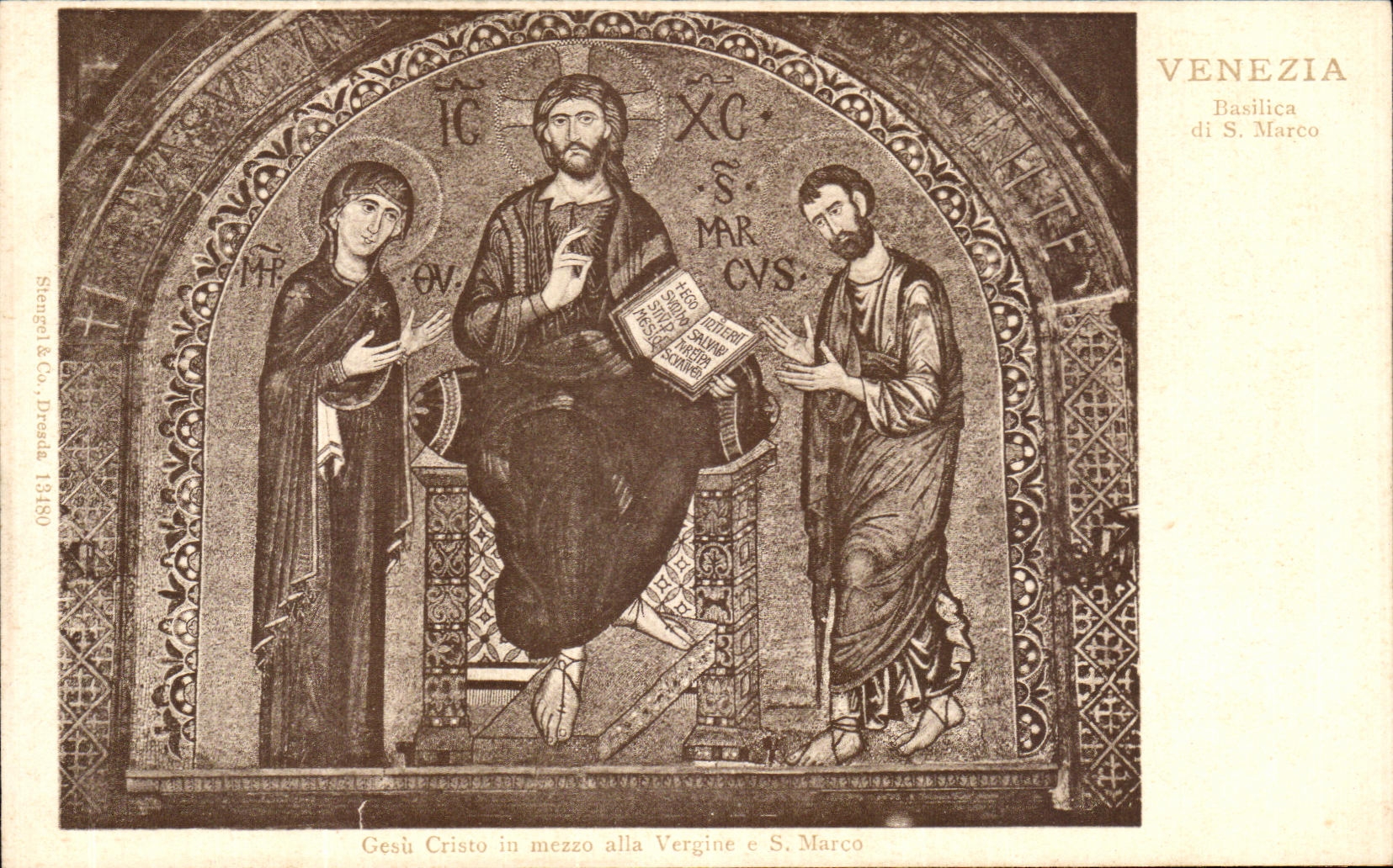 CPA Venezia Basilica di S Marco Gestu Cristo