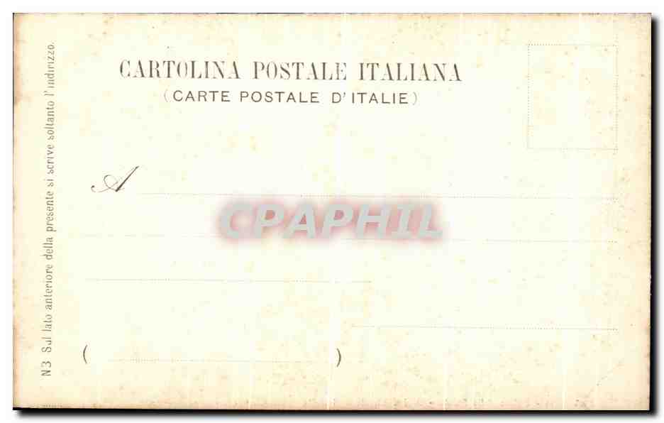 CPA Venezia Tiziano Chiesa della Salute Davide Davide Vincitore di Golia — Rückseite