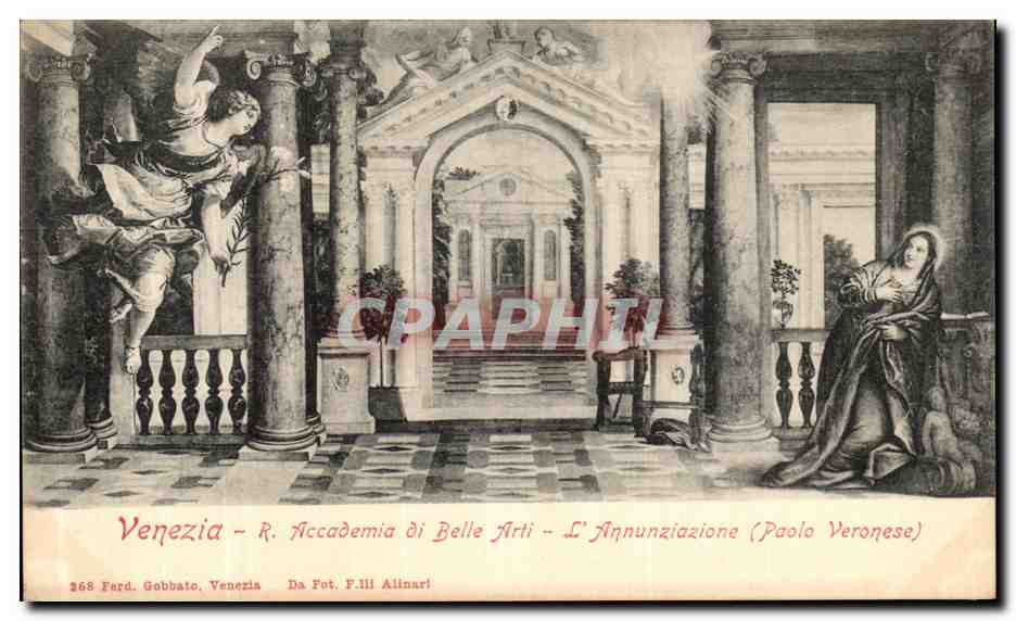 CPA Venezia Accademia di Belle Arti L Annunziazione Paolo Veronese