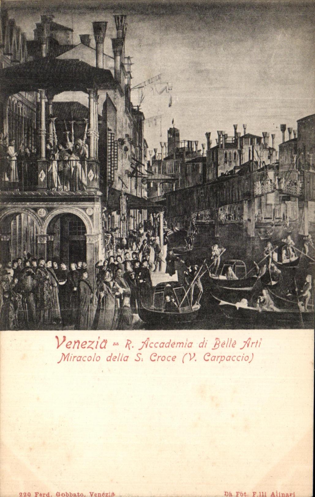 CPA Venezia Accademia di Belle Arti Miracolo della Croce