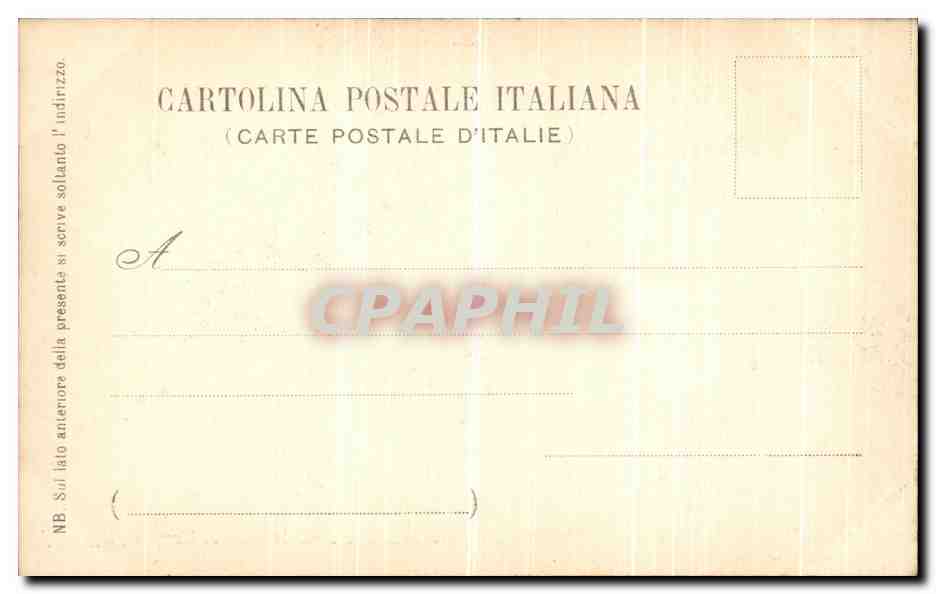 CPA Veneiza Accademia Di Belle Arti La presentazione della Virgine al Tempio — Rückseite