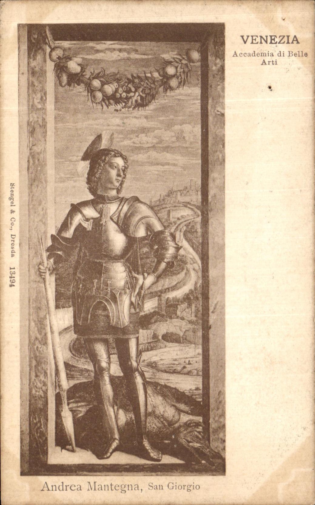 CPA Venezia Accademia Di Belle Arti Andrea Mantegna San Giorgio