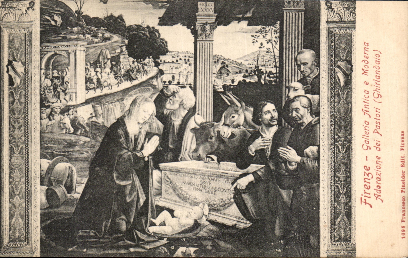 CPA Firenze Galleria Antica e Moderna Adorazione di Pastori