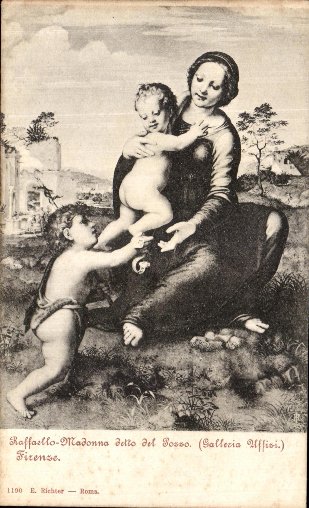 CPA Firenze Gall Uffizi Madonna 