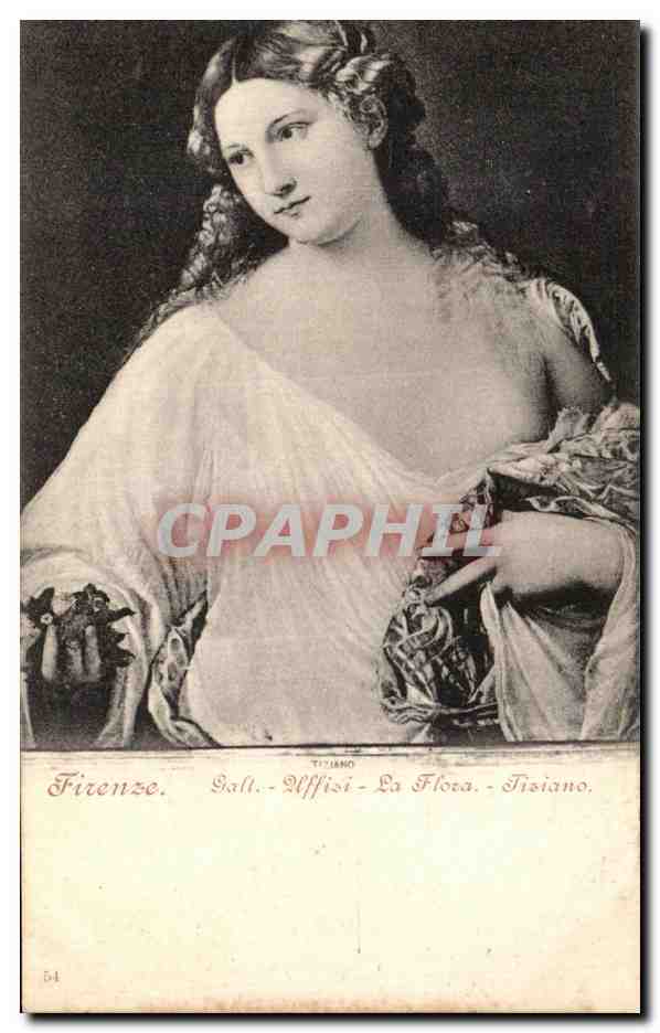 CPA Firenze Galleri Uffiri La Flora Tisiano