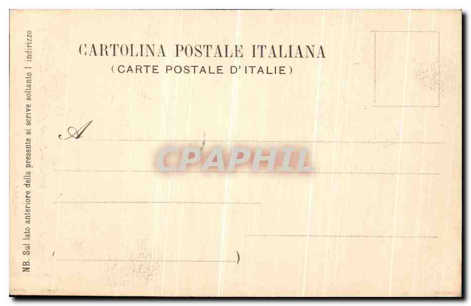 CPA Firenze Gall Uffizi Sacra famiglia e S Antonio Tiziano — Rückseite