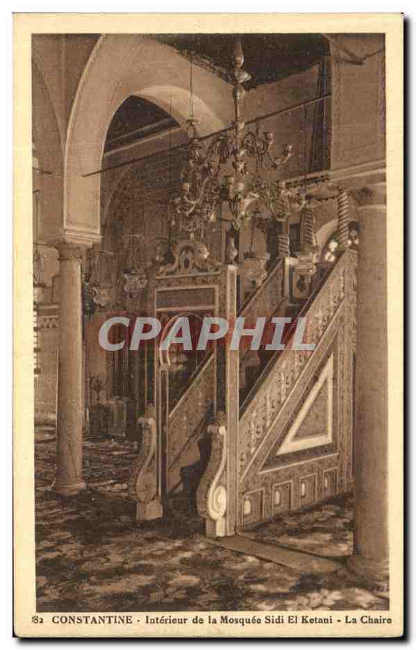 CPA Constantine Interieur de la Mosqueue Sidi Et Ketani La chaire Algerie 