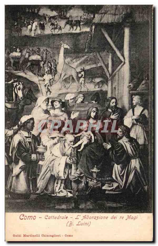 CPA Como Cattedrale L Adorazione dei re Magi B Luini