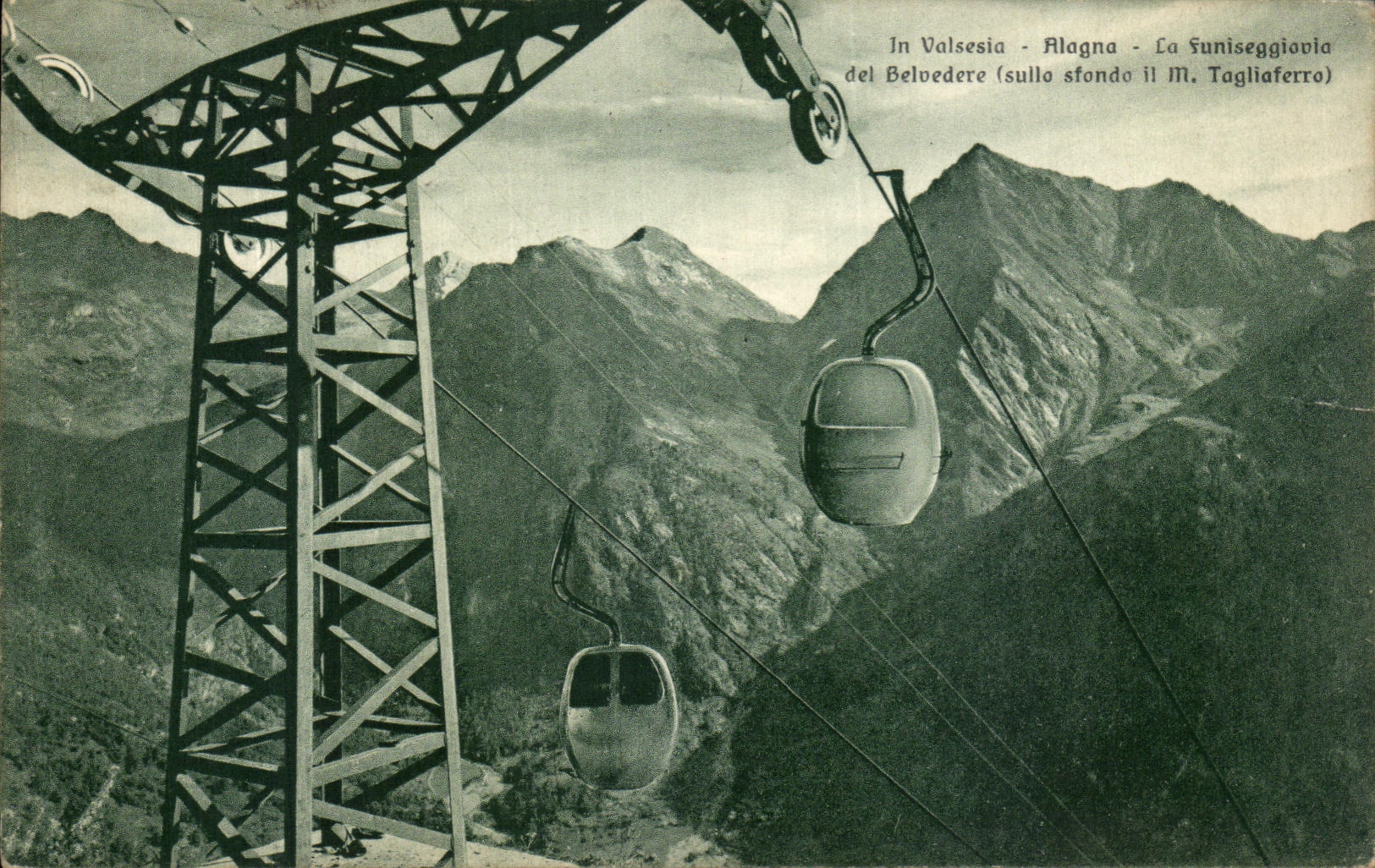 CPA In Valsesia Alogna La Funisegglovla del Belvedere 