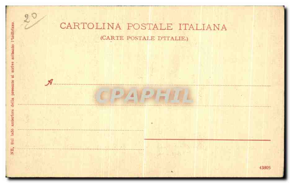 CPA Pistoia Ospedale del Ceppo L opere di misericordia  — Rückseite