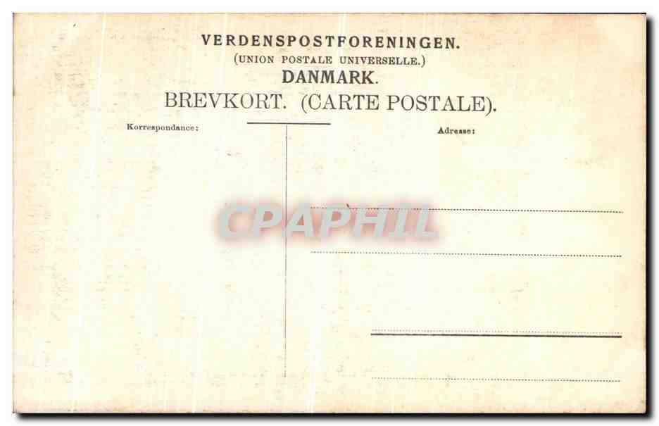 Thorvaldsen's Myrdinde med en Amorinreide — Skandinavisk Billett og Kortforlag, København, n°4 — Rückseite