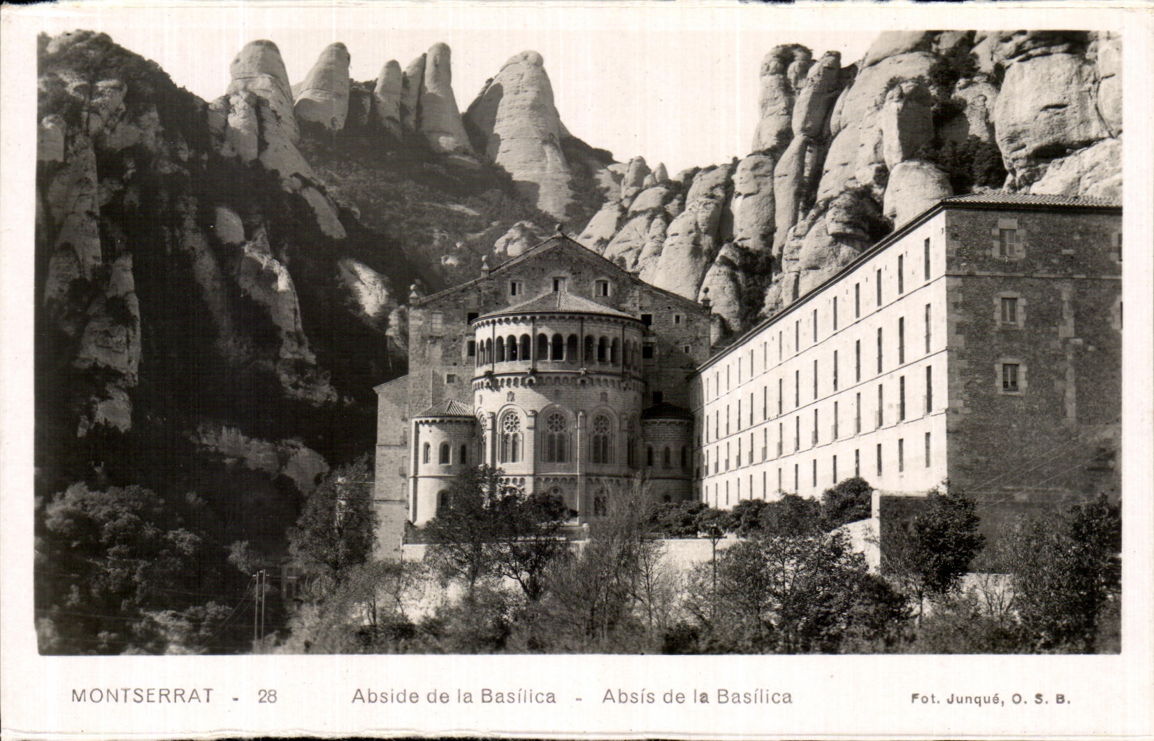 CPA Montserrat Abside De la Basilica Abside de la Basilica
