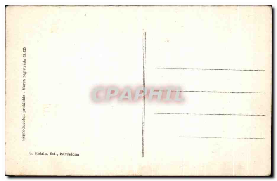 CPA Gerona Puenta Isabel II Rio Onar — Rückseite