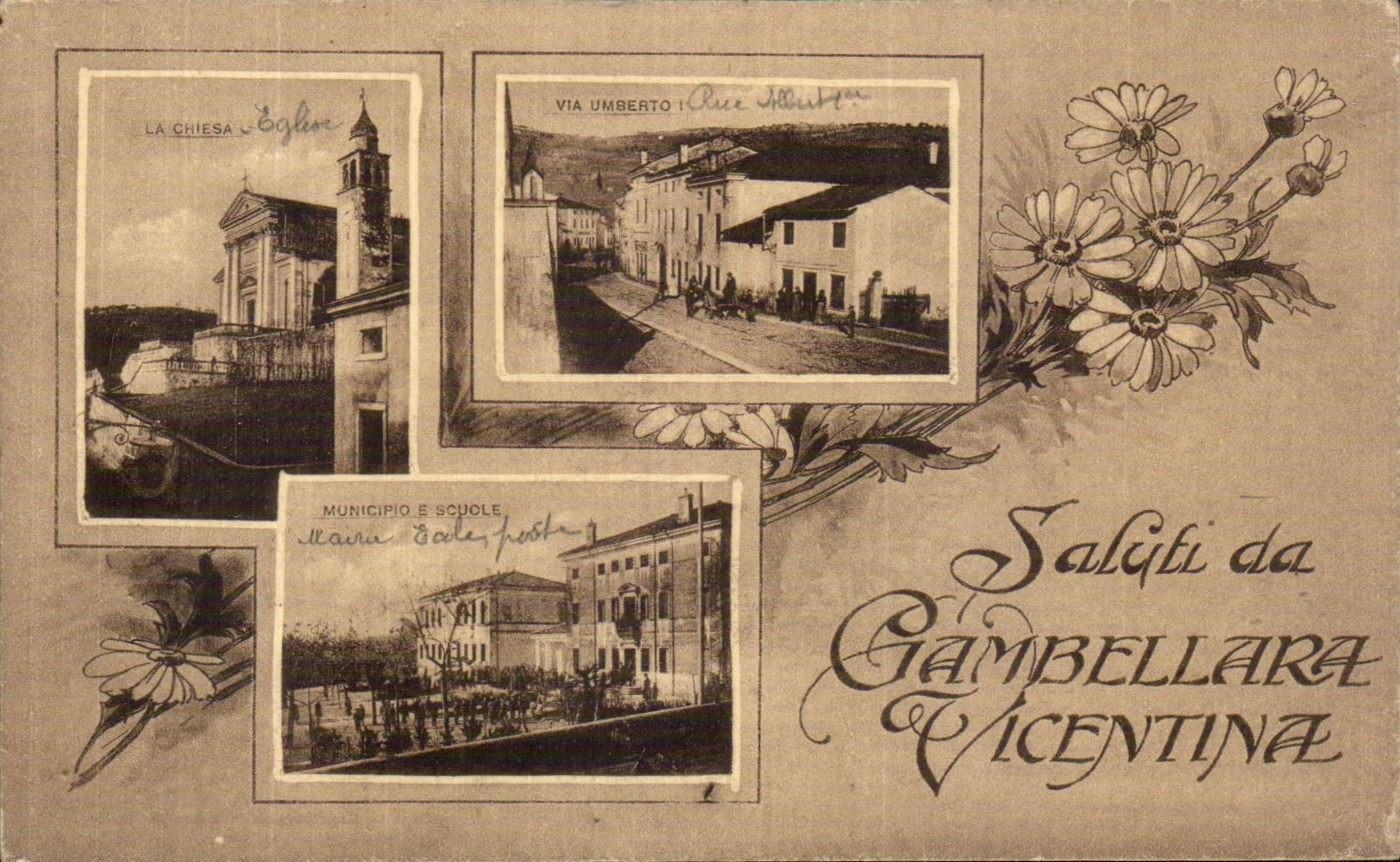 CPA Saluti da Gambellara Vicentina