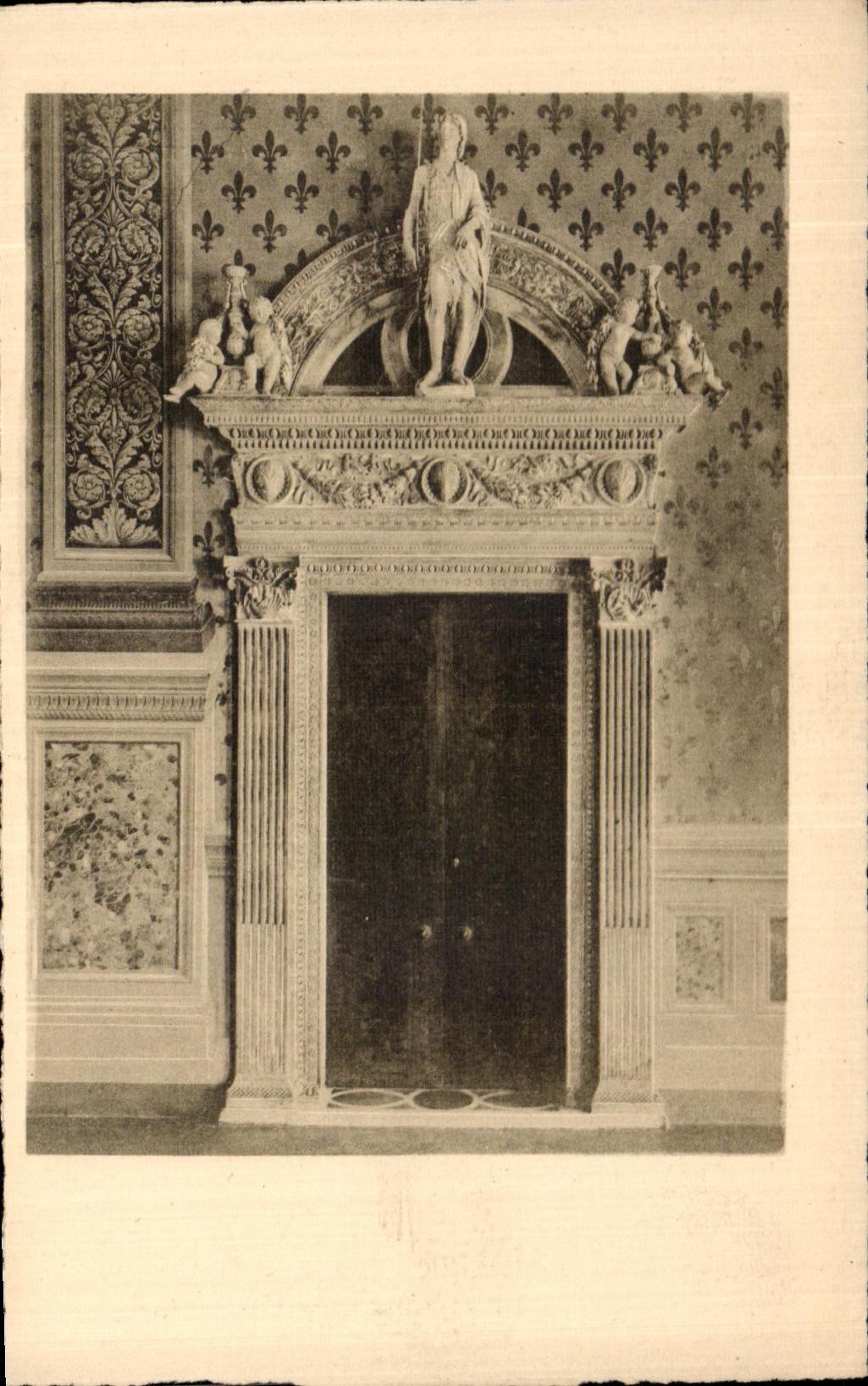 CPA Firenze Palazzo Vocchio La Porta di Benedetto da Majano