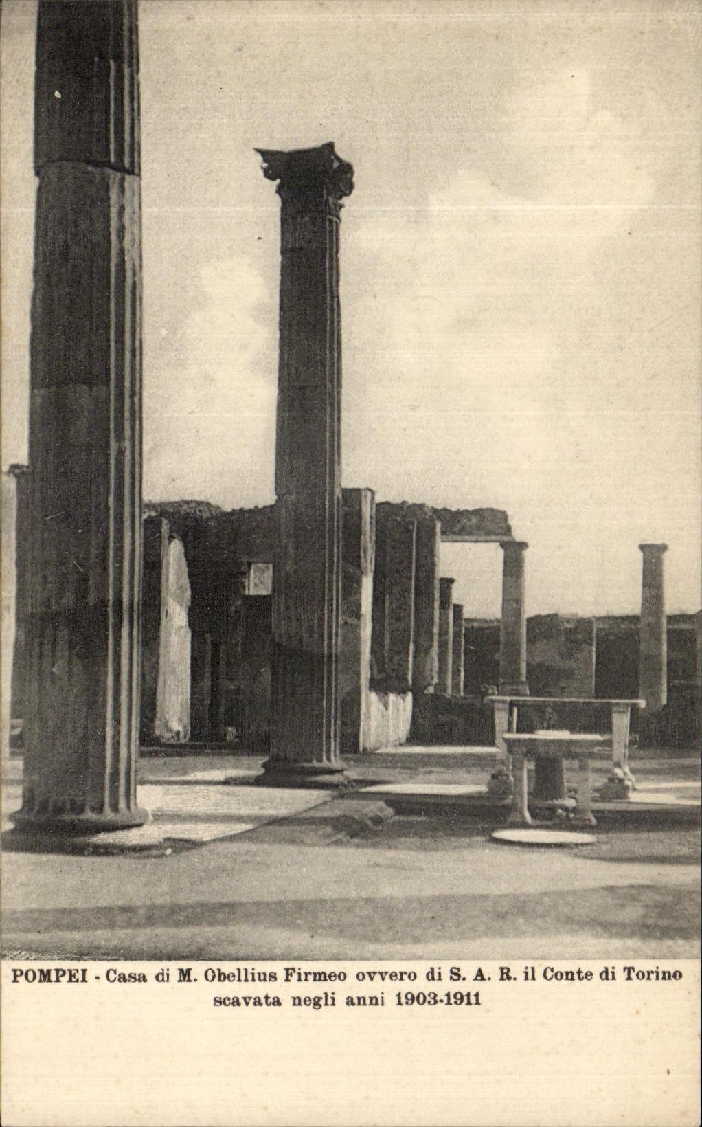 CPA Pompei Casa di Obellius Firmeo ovvero di Torino
