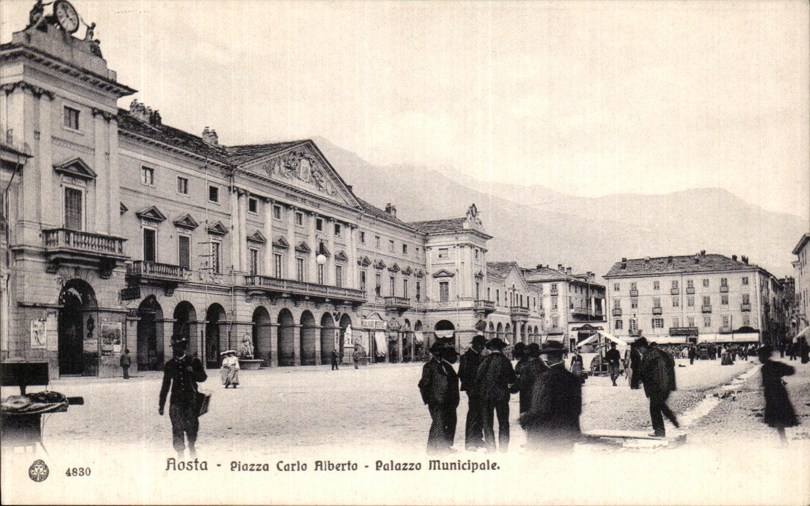 CPA Aosta Olazza Carlo Aiberto Palazzo Municipale
