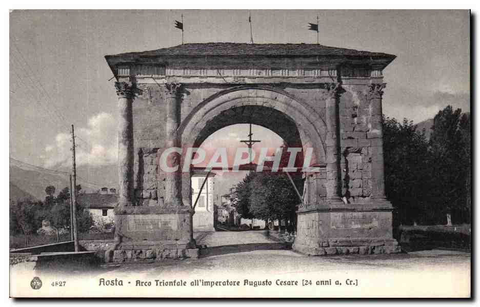 CPA Aosta Arco Trionfale all imperatore Augusto Cesare