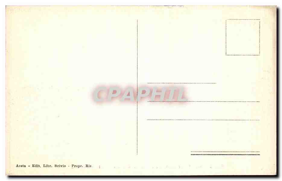 CPA Aosta Arco Trionfale all imperatore Augusto Cesare — Rückseite