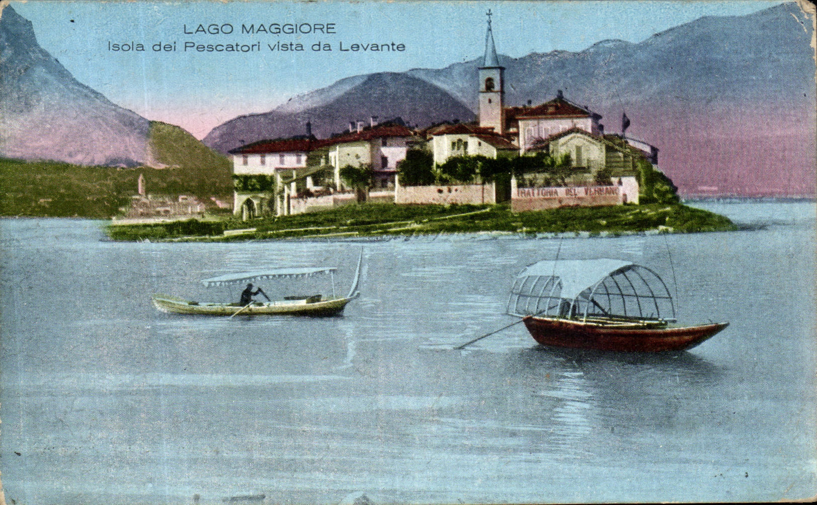 CPA Lago Maggiore Isola del Pescatori Vista da Levante Bateau