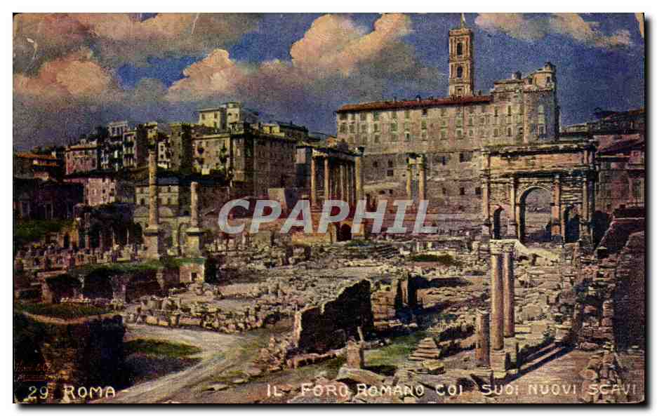 CPA Roma Foro Romano coi Suoi Nuovi Scavi