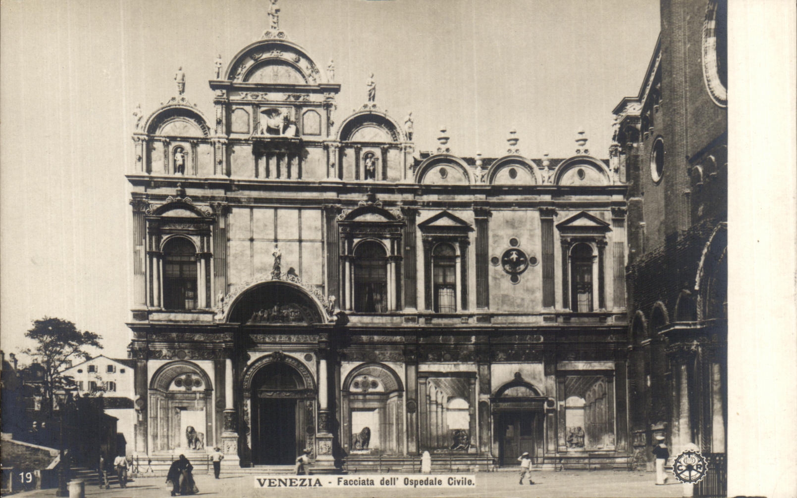 CPA Venezia Facciata dell Ospedale Civille